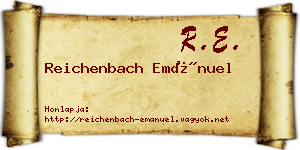 Reichenbach Emánuel névjegykártya